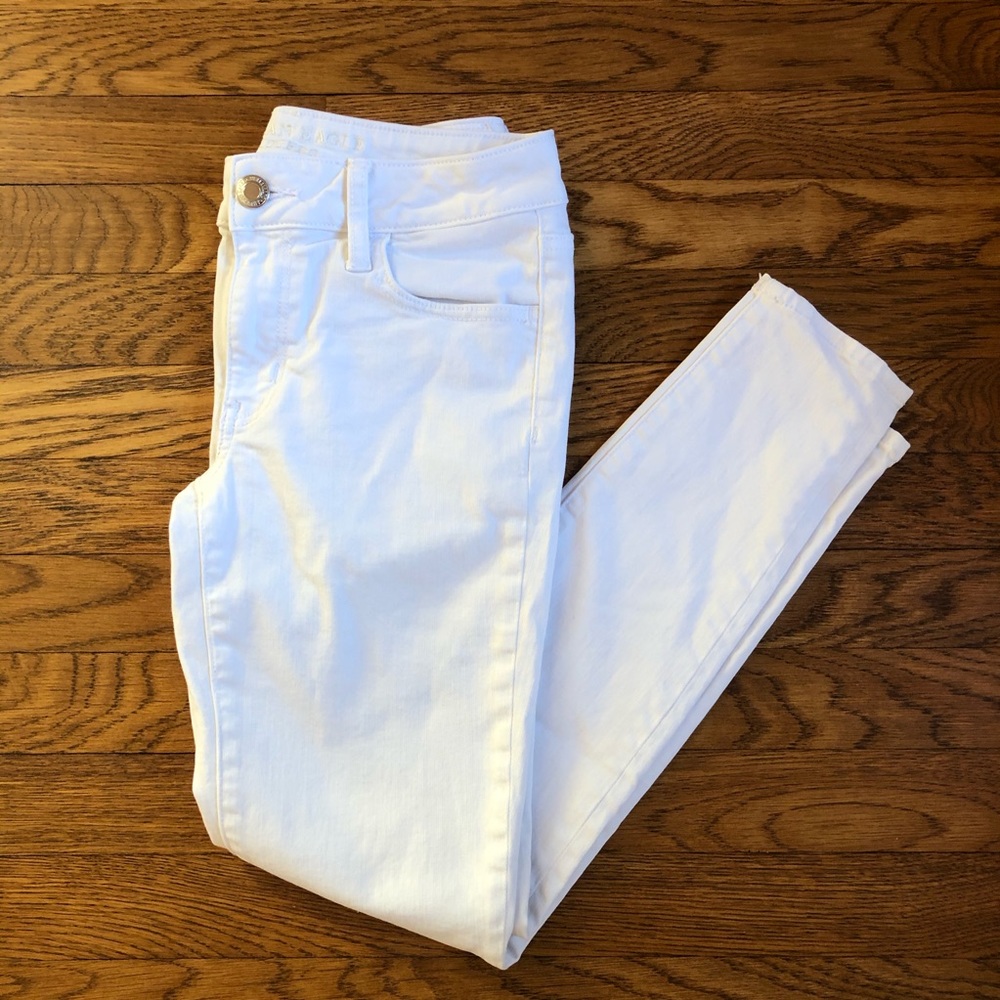 White American Eagle Jeggings